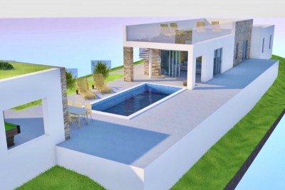 Bouwgrond 857 m2 in het centrum van Istrië, voor de bouw van een villa met zwembad, Karojba, Istrië 4